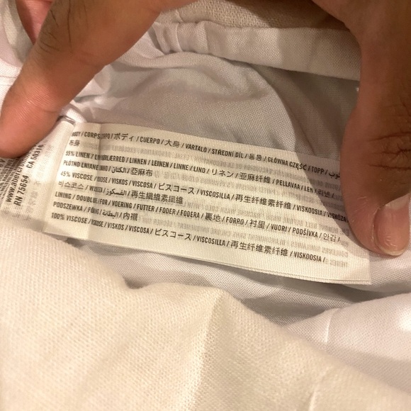 New Abercrombie White Linen Shorts Size L - Picture 5 of 6